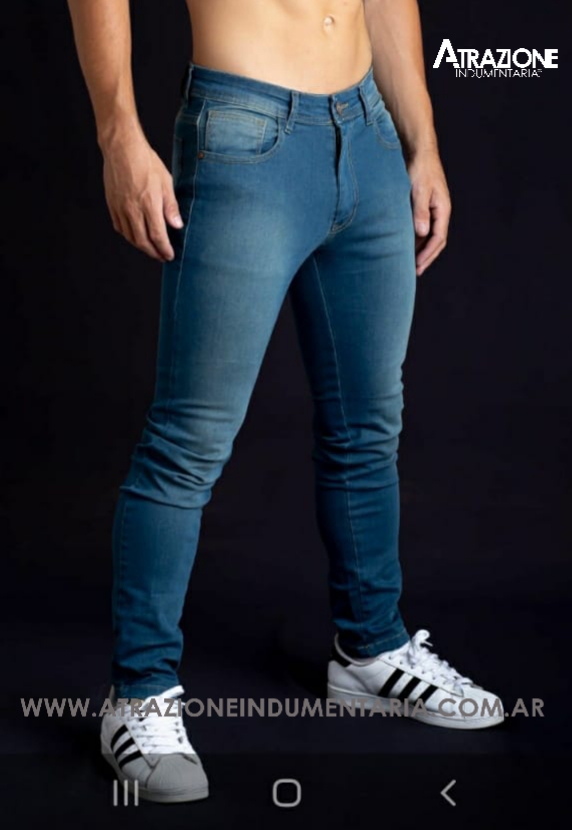 JEANS ELASTIZADO SEMI CHUPIN COLOR OXIDO