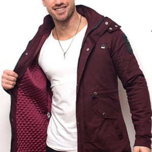 Campera de gabardina forrada con corderito