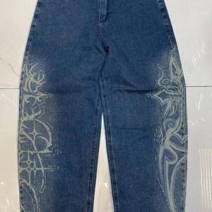 Jeans Baggy con dibujos impresos
