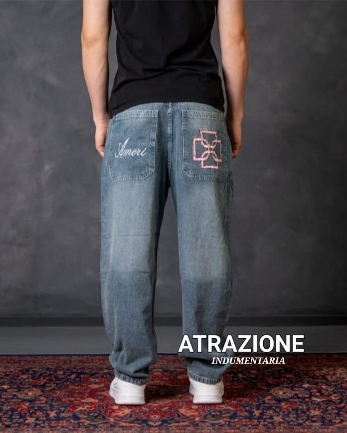 Jeans Baggy bordado Ameri